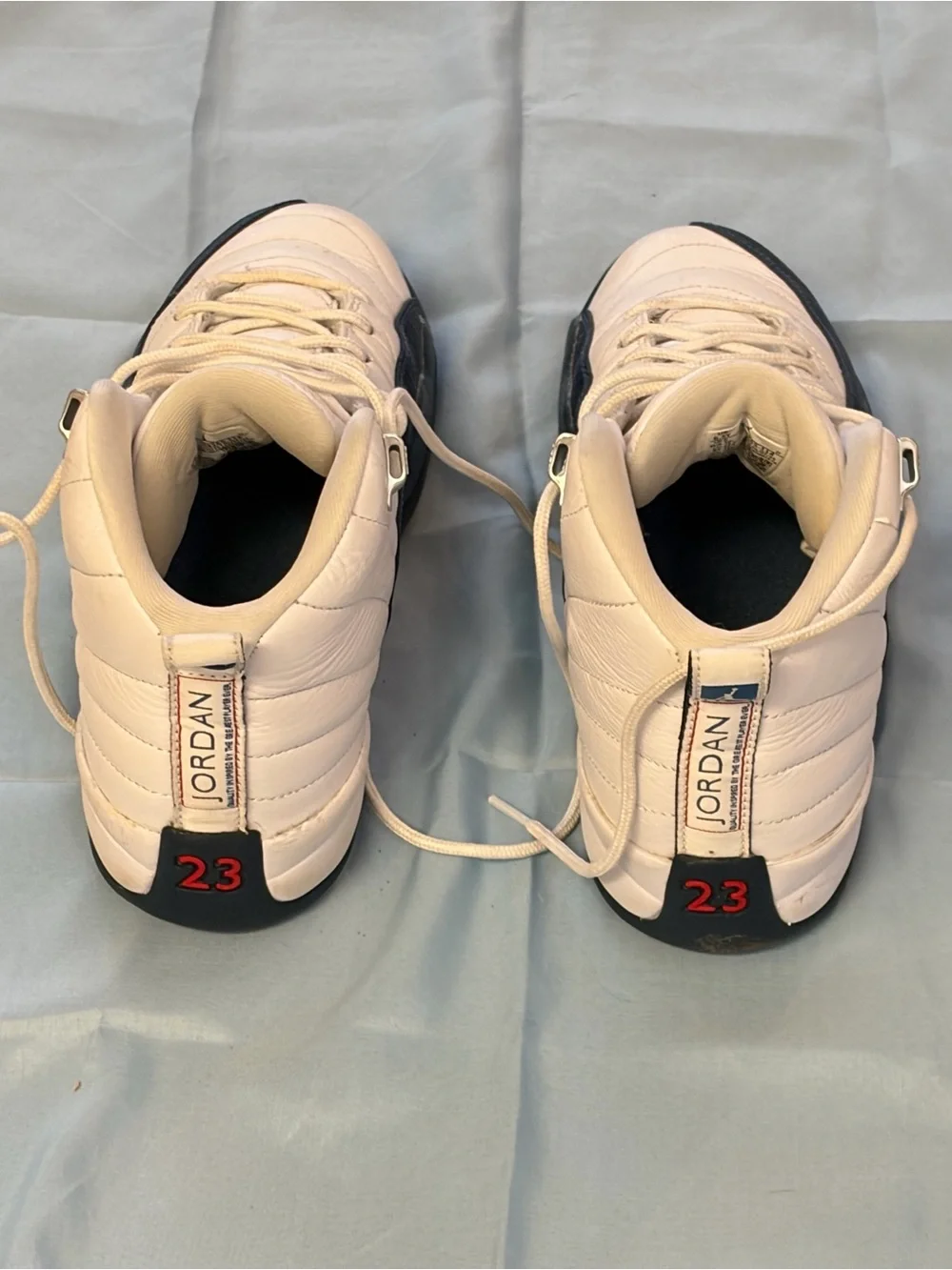 Jordan Men’s Sneakers in Cream and Navy Blue